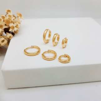 Trio de Brincos Articulados Lisos