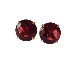 Brinco solitário 10/8/6MM Vm Banho Ouro 18k