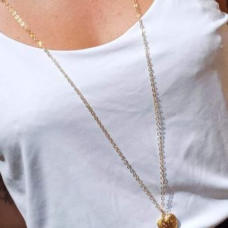 Colar Elo Redondo 2mm Folheado Ouro 18K