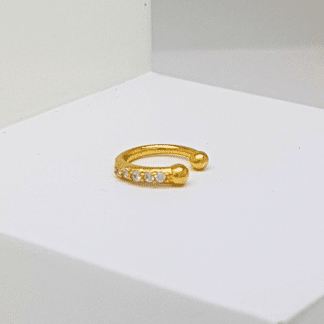 Piercing Mic Zirc Folheado Ouro 18k 1/10MM