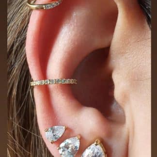 Piercing Mic Zirc Folheado Ouro 18k 1/10MM