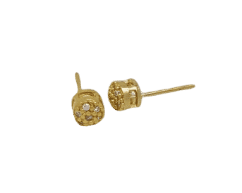 Brinco Chuveiro MicroZircônia - Banho Ouro18k