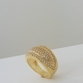 ANEL ABAOLADO ZIRCÔNIA CRAVEJADO