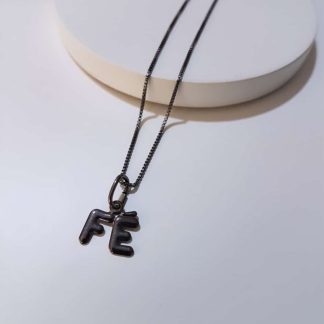 Colar Pingente Fé 1cm