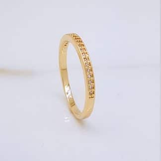 Aliança Micro Zircônia 2MM