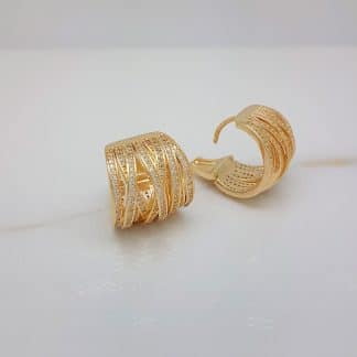 Argola Articulada Fios Cravejados