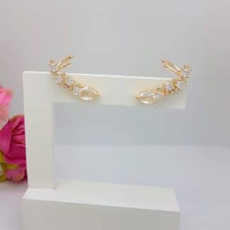 Brinco Ear Hook Zircônias