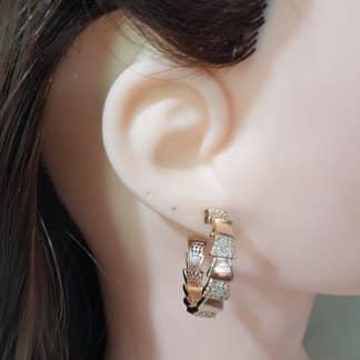 Argola Lisa e Micro Zircônia