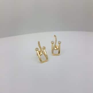 Ear Hook Micro Zircônia e Liso