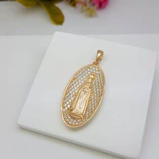 Pingente Nossa Senhora de Fátima Cravejado