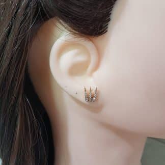 Brinco Coroa Micro Zircônia