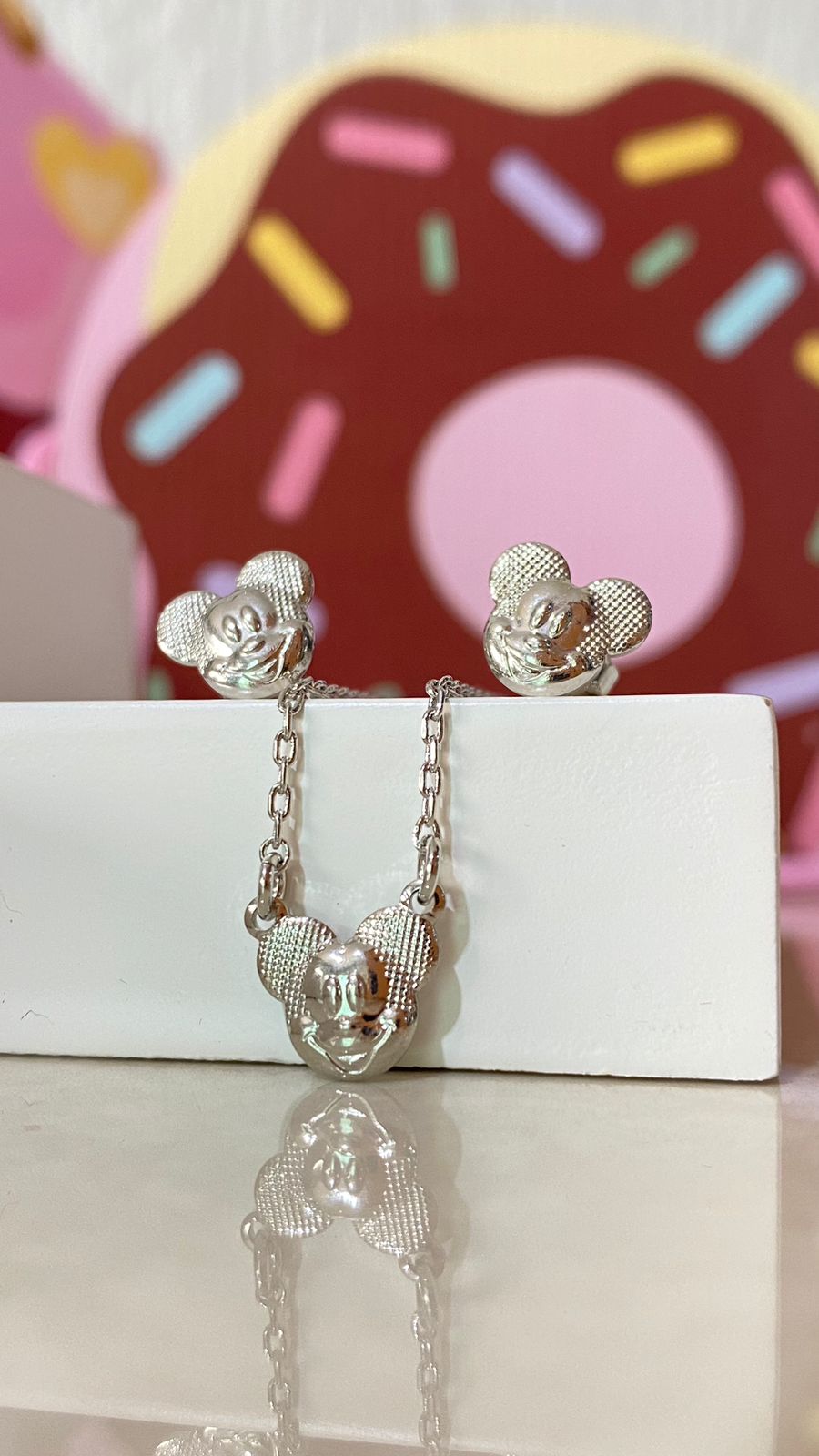Conjunto Infantil Mickey Banho Ródio