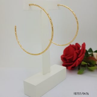 Argola Fio Diamantado 60mm