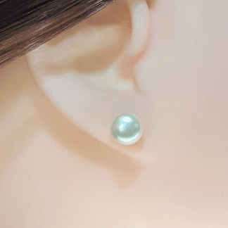 Brinco Meia Pérola 8mm