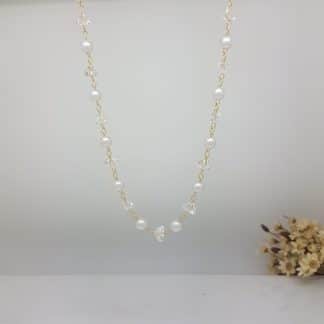 Colar Pérolas com Cristais