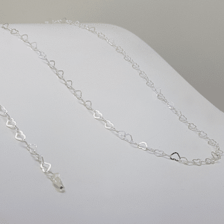 Corrente Corações Prata