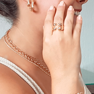 Anel Regulável Gotas Lisas