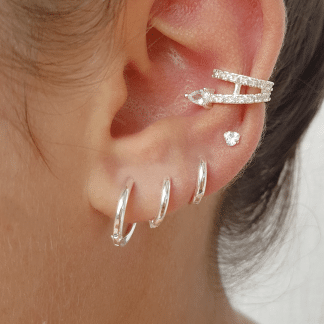 Trio Argola Articulada Lisa Fina B Prata