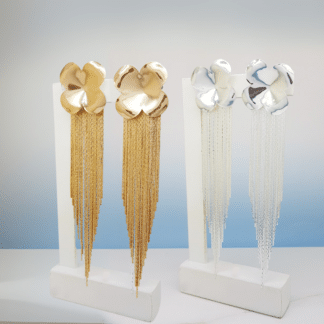 Brinco Franja Base Flor