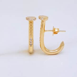 Argola Prego Micro Zircônia