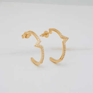 Argola Coleção Mulher Maravilha Zircônia