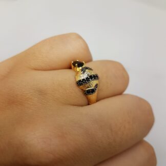 Anel Coleção Tigre Zircônia