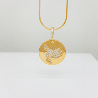 Pingente Espírito Santo Zircônia