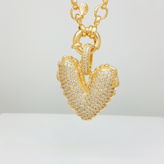 Pingente Coração Micro Zircônia
