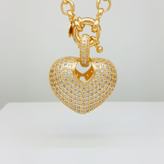 Pingente Coração Micro Zircônia