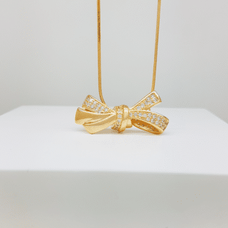 Pingente Laço Micro Zircônia