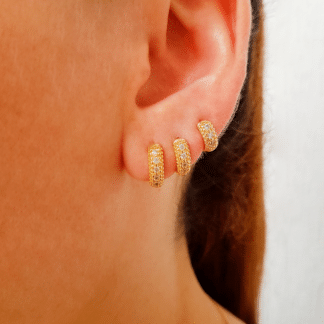 Trio Argola Articulada Zircônia