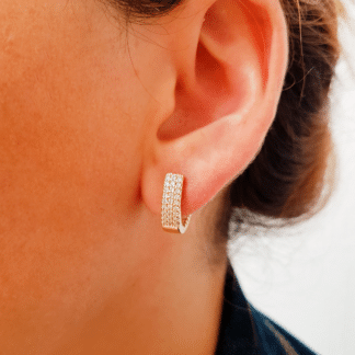 Argola Pino Micro Zircônia