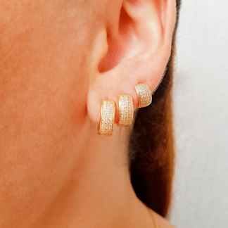 Trio Argola Articulada Zircônia