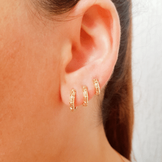 Trio Argola Articulada Bambu