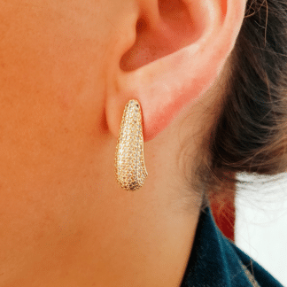 Brinco Gota Micro Zircônia