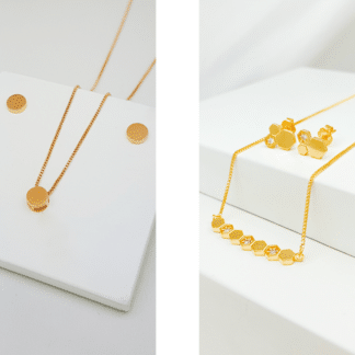 Kit de Colares e Brincos Jaspe 