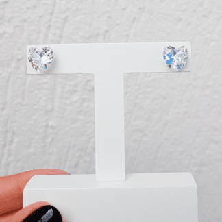 Brinco Coração Prata 925