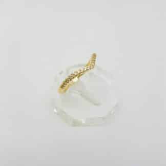 Anel Fio Micro zircônia Cravejada