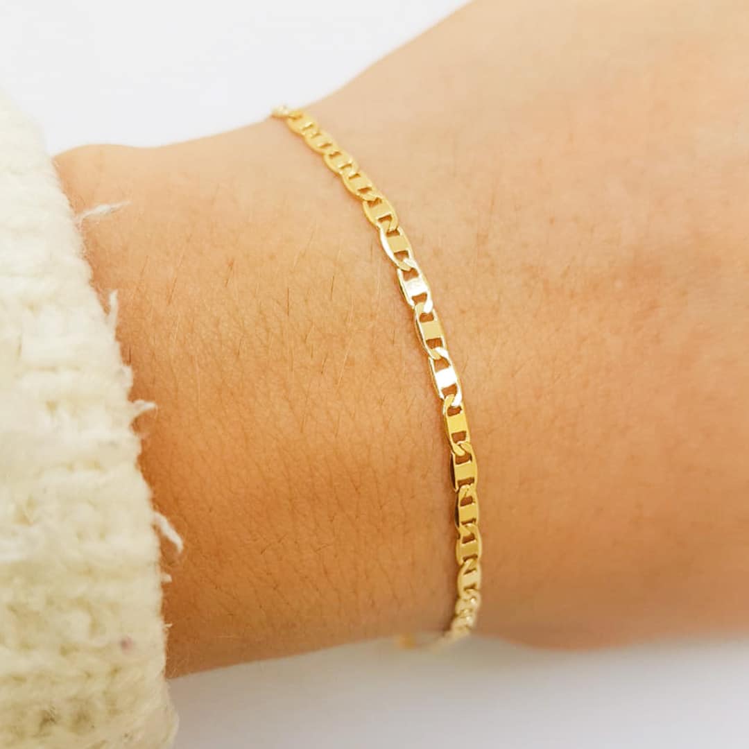 Pulseira Fio Piastrine Folheada