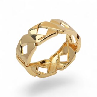 BRACELETE EM X DOURADO