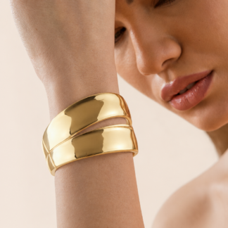 BRACELETE DOURADO VAZADO