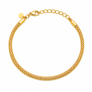 PULSEIRA FIO PIPOCA DOURADA