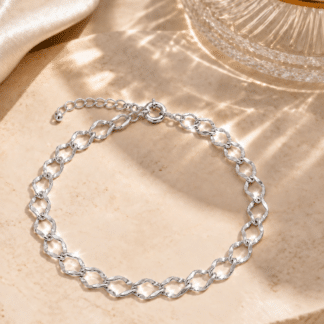 PULSEIRA ELO BANHO DE PRATA