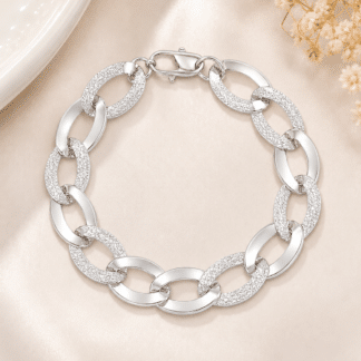 PULSEIRA ELO LIS BANHO DE PRATA