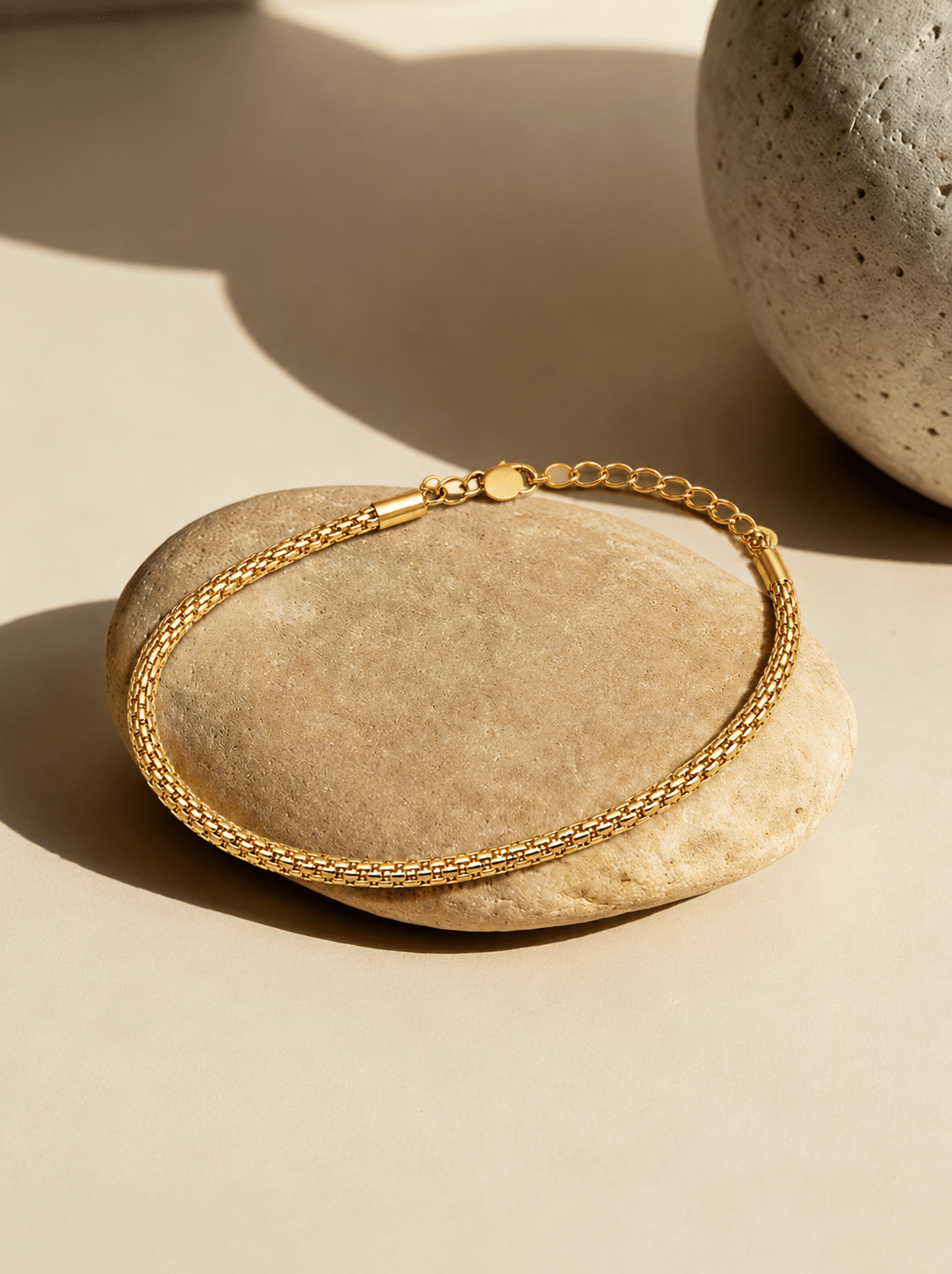 PULSEIRA FIO PIPOCA DOURADA