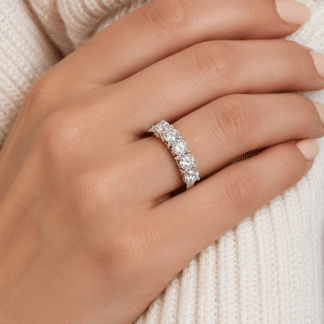 ALIANÇA PRATA ZIRCONIA
